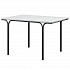 Стол обеденный Ror, 85х120 см, черный/серый