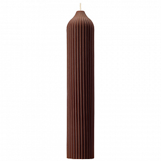 Свеча декоративная коричневого цвета из коллекции Edge, 25,5 см