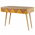 Консоль Woo Desk, 80х35х84 см, дуб/оранжевая
