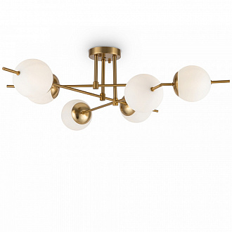 Светильник потолочный Modern, Damask, 6 ламп, Ø78х26 см, латунь