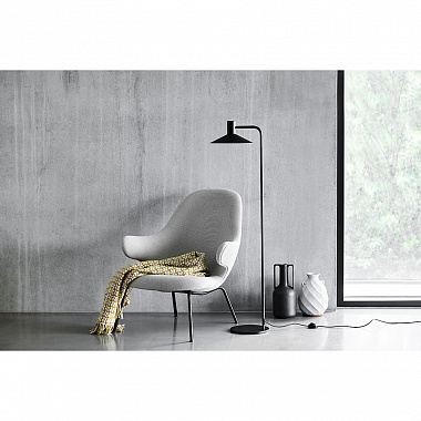 картинка Лампа напольная Minneapolis, 134хØ27,5 см, черная матовая от магазина Одежда+