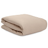Изображение товара Комплект постельного белья из сатина светло-коричневого цвета из коллекции Essential, 150х200 см