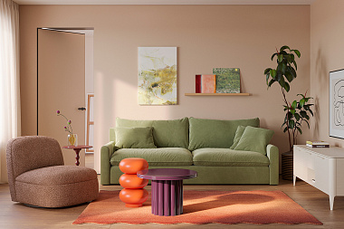 Кресло Ease, 76х91х75 см, светло-коричневое, анонс элемента