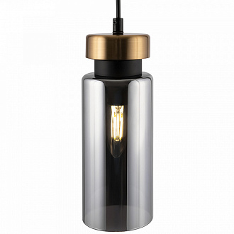 Изображение товара Светильник подвесной Modern, Come, 1 лампа, Ø9х30 см, черный/золото