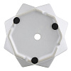 Изображение товара Горшок цветочный Rhombus, 12,5 см, белый