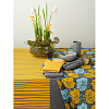Изображение товара Дорожка на стол из хлопка серого цвета с принтом Цветы из коллекции Prairie, 45х150 см
