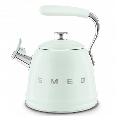 картинка Чайник со свистком Smeg, 2,3 л, зеленый от магазина Одежда+