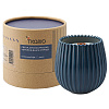 Изображение товара Свеча ароматическая с деревянным фитилём Vetiver & Black cypress из коллекции Edge, синий, 60 ч