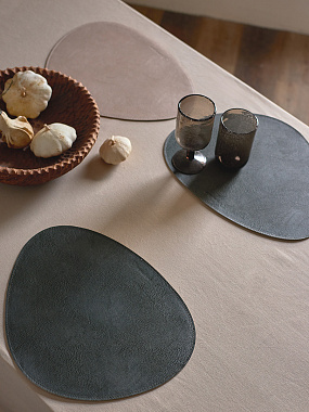 Салфетка сервировочная Drop, 33х41 см, зеленая/бежевая, анонс элемента