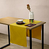 Изображение товара Дорожка на стол горчичного цвета из коллекции Wild, 45х150 см