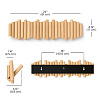 Изображение товара Вешалка настенная Picket, 61 см, 8 крючков, натуральное дерево