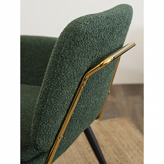 Изображение товара Лаунж-кресло Hilde, букле, темно-зеленое