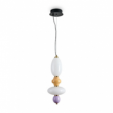 картинка Светильник подвесной Solare, Æ19х47,5 см, матовый белый/лиловый от магазина Одежда+