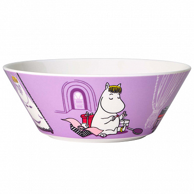 картинка Чаша Arabia 1873, Moomin, Фрекен Снорк, 15 см, фиолетовая от магазина Одежда+