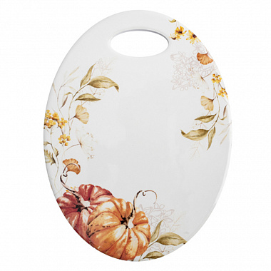 картинка Подставка под горячее Тыквы, Anna Lafarg, Light pumpkin, 15х20 см, белый/оранжевый от магазина Одежда+