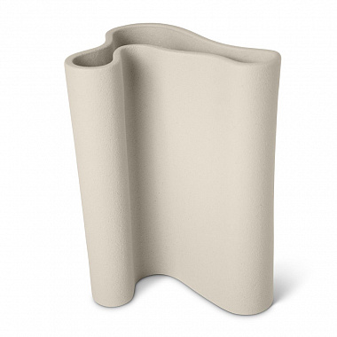 картинка Ваза Waves, 25 см, бежевая от магазина Одежда+