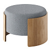 Изображение товара Пуф Lagom, ∅ 65,2 см, серый/натуральный дуб