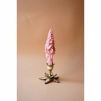 Изображение товара Свеча ароматическая Цветок, 16 см, светло-розовая