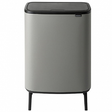 Бак для мусора Brabantia, Touch Bin Bo Hi, 2х30 л, минерально-серый