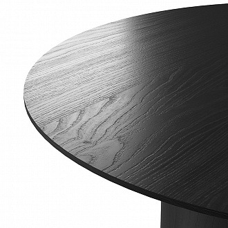 Изображение товара Столик со смещенным основанием Type, Ø50х37,5 см, черный