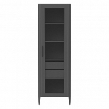 Витрина Type стеклянная, 65х45х202 см, темно-серая, анонс элемента