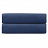 Простыня на резинке из премиального сатина темно-синего цвета из коллекции Essential, 160х200х30 см
