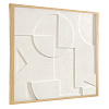 Изображение товара Панно декоративное с эффектом 3D Minimalism, 60х60 см, белый\бежевый