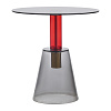 Изображение товара Столик кофейный Amalie, Ø50 см, серый/красный