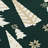 Изображение товара Плед из хлопка с новогодним рисунком Whitewood из коллекции New Year Essential, 130x180 см