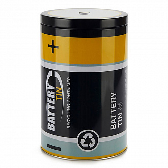 Изображение товара Бокс для хранения батареек Battery Tin, черный