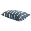 Изображение товара Чехол на подушку декоративный в полоску темно-синего цвета из коллекции Essential, 40х60 см