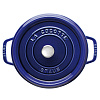 Изображение товара Кастрюля Staub, круглая, 24 см, 3,8 л, темно-синяя