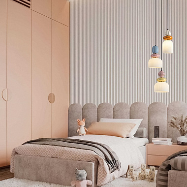 картинка Светильник подвесной Alzare, Æ14х31 см, матовый белый/белый от магазина Одежда+