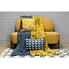 Изображение товара Чехол на подушку с принтом Twirl темно-синего цвета из коллекции Cuts&Pieces, 30х50 см