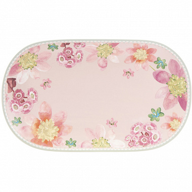 картинка Блюдо овальное Primula, 37х23 см, розовое от магазина Одежда+