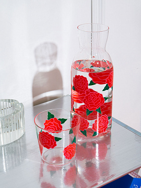 картинка Набор из графина и стакана Rose от магазина Одежда+