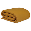 Изображение товара Комплект постельного белья изо льна и хлопка цвета карри из коллекции Essential, 150х200 см