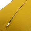 Изображение товара Чехол на подушку из фактурного хлопка горчичного цвета с контрастным кантом из коллекции Essential, 30х50 см