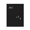 Изображение товара Доска для объявлений A4 Design Letters, AJ vintage ABC, черная