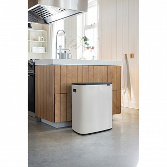 Изображение товара Бак для мусора Brabantia, Bo, Touch Bin, 2х30 л, белый
