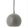 Изображение товара Лампа подвесная Ball, 16хØ18 см, темно-серая глянцевая, черный шнур
