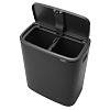 Изображение товара Бак для мусора Brabantia, Bo, Touch Bin, 2х30 л, черный матовый