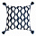 Чехол для подушки Traffic с кисточками серо-синего цвета из коллекции Cuts&Pieces, 45х45 см