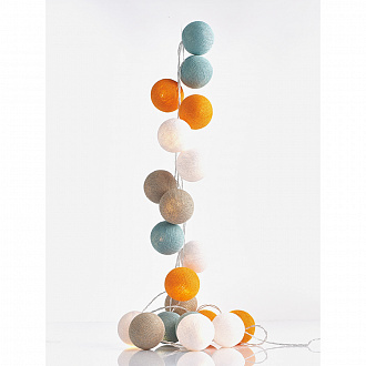 Изображение товара Гирлянда Астрид, шарики, на батарейках, 20 ламп, 3 м