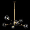 Изображение товара Светильник подвесной Modern, Bumble, 6 ламп, Ø70х45 см, латунь с прозрачным плафоном