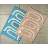 Изображение товара Коврик для ванной Go round голубого цвета Cuts&Pieces, 60х90 см