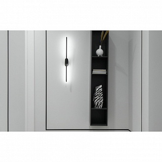 Изображение товара Ваза Кристалл, 35 см, черная/белая