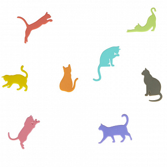 Изображение товара Набор маркеров для бокалов Sticky Cats, 8 шт.