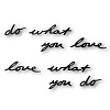 Изображение товара Надпись настенная декоративная Do what you love, черная