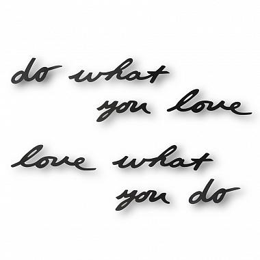 картинка Надпись настенная декоративная Do what you love, черная от магазина Одежда+